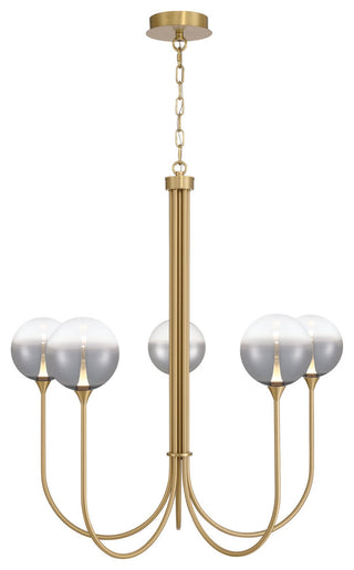 Iissa 5L 34" Gold Smoke Chandelier