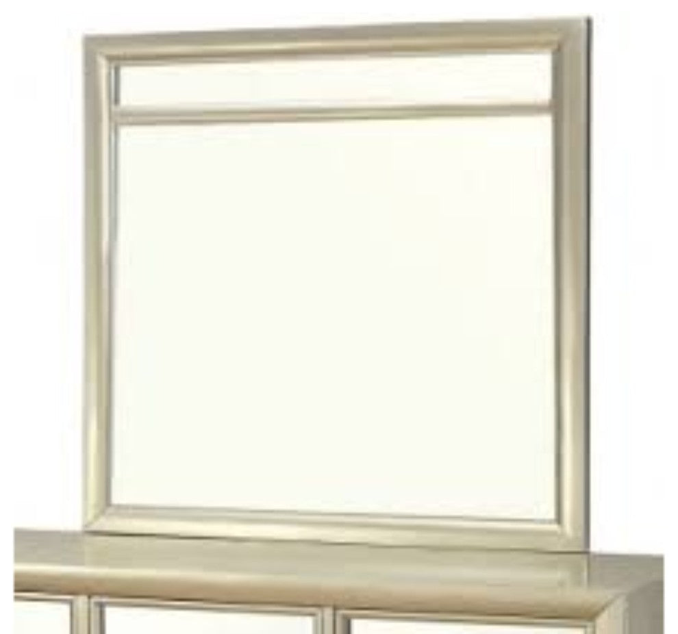 Briella Contemporary Mirror Silver Finish