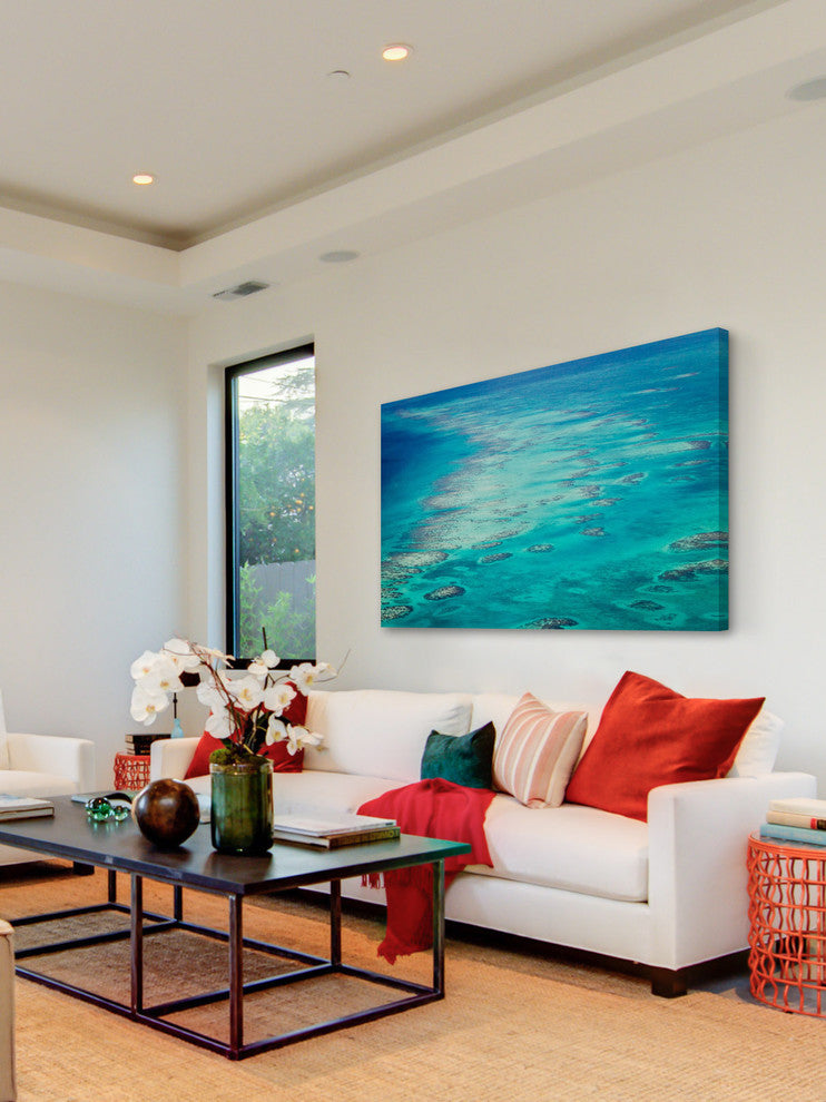 "Ocean Rocks" Painting Print on Wrapped Canvas