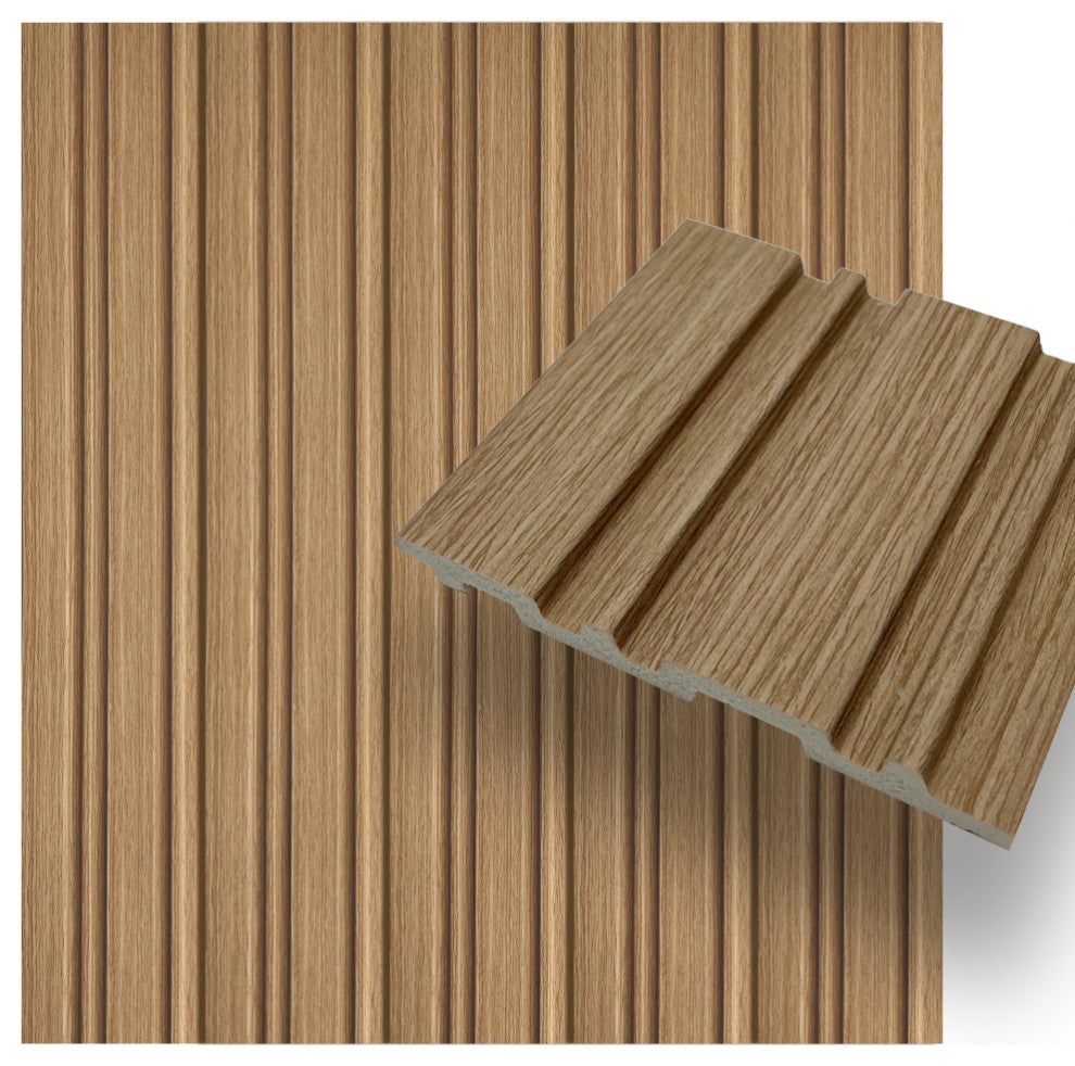 Waterproof Slat Panel, Natural Oak, Sample