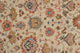 Weave & Wander Irie Oushak, Beige/Rust Orange, 2' x 3' Rug