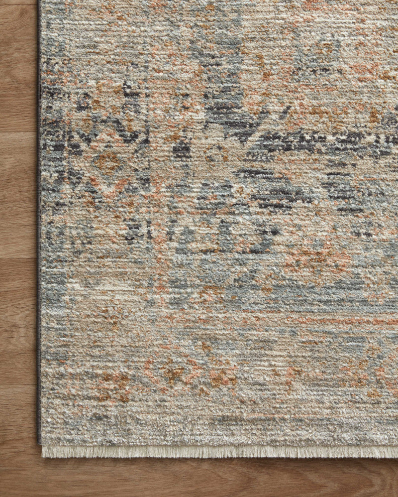 Jean Stoffer x Loloi Katherine Ocean / Coral 7'-10" x 10' Area Rug