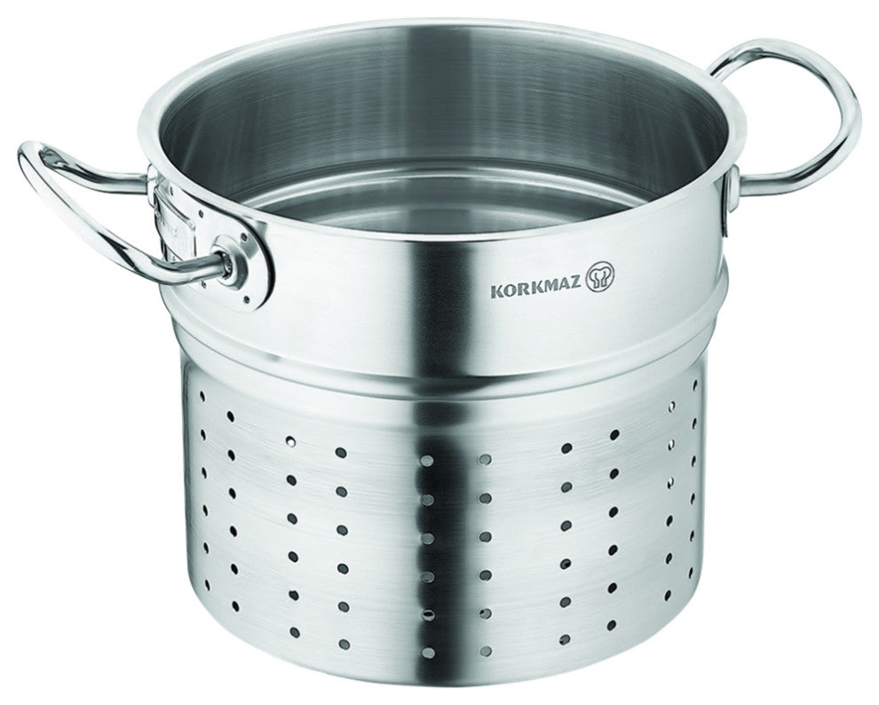 Korkmaz Steamer Insert , Perfect for Steaming Pasta and Vegetables A2770