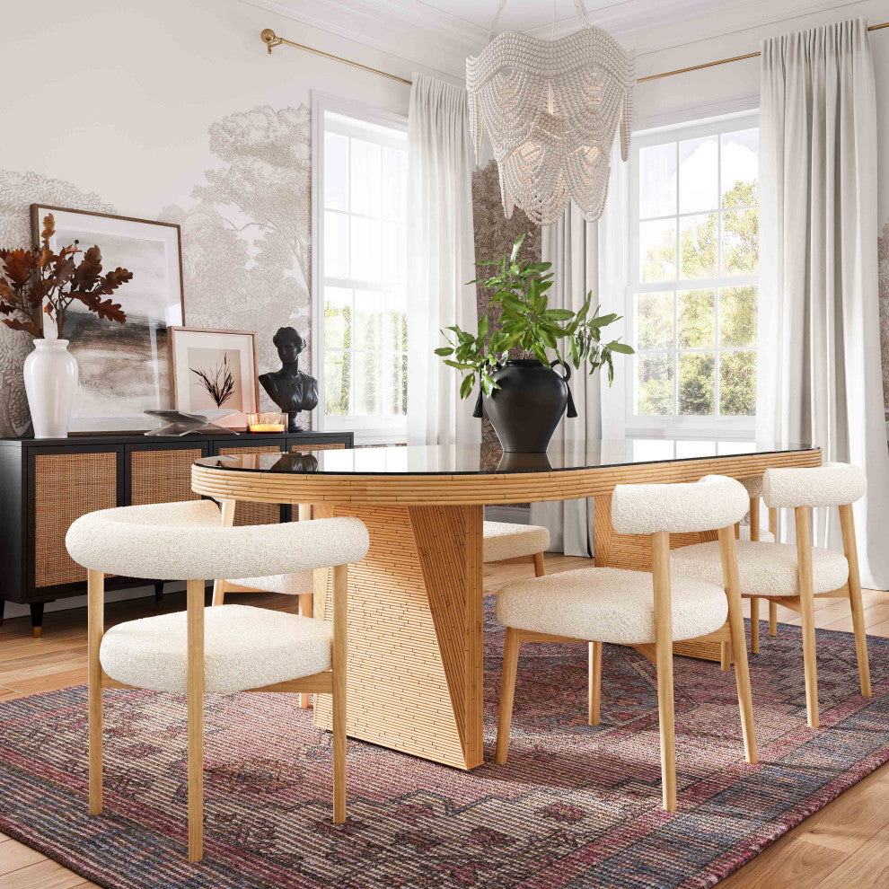 Spara Boucle Side Chair, Cream