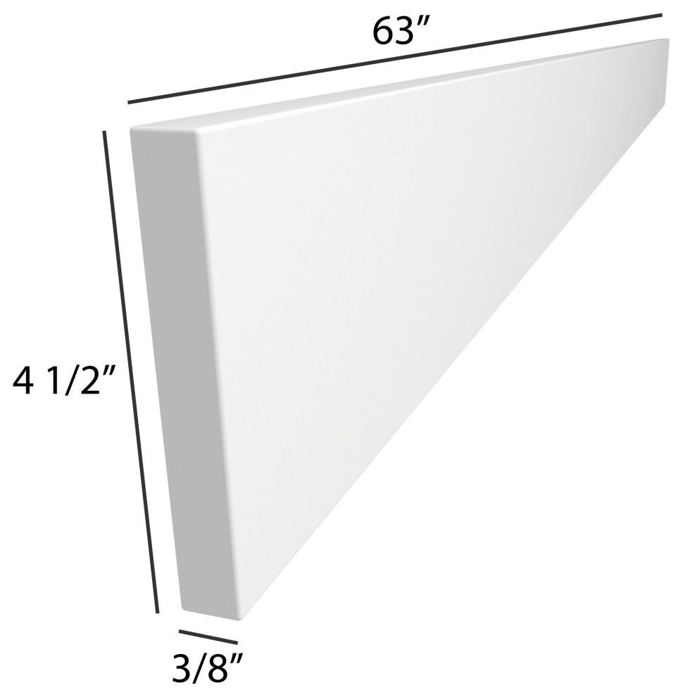 Dyconn Faucet True Solid Surface backsplash (60-Inch Backsplash)