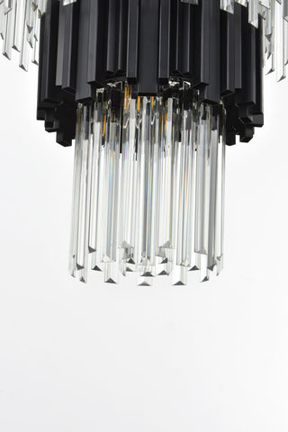 Home Living 40" Chandelier, Black