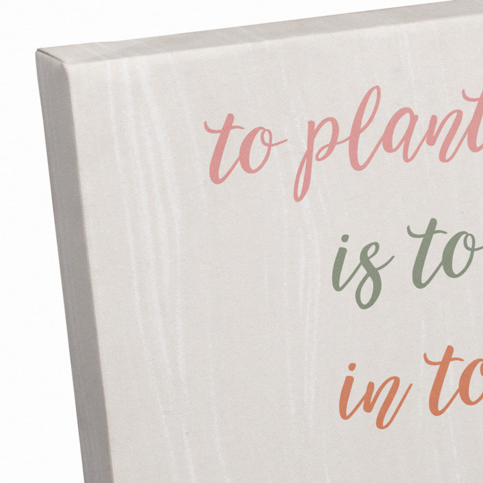 To Plant Garden Watercolor 12x12 Canvas Wall Art