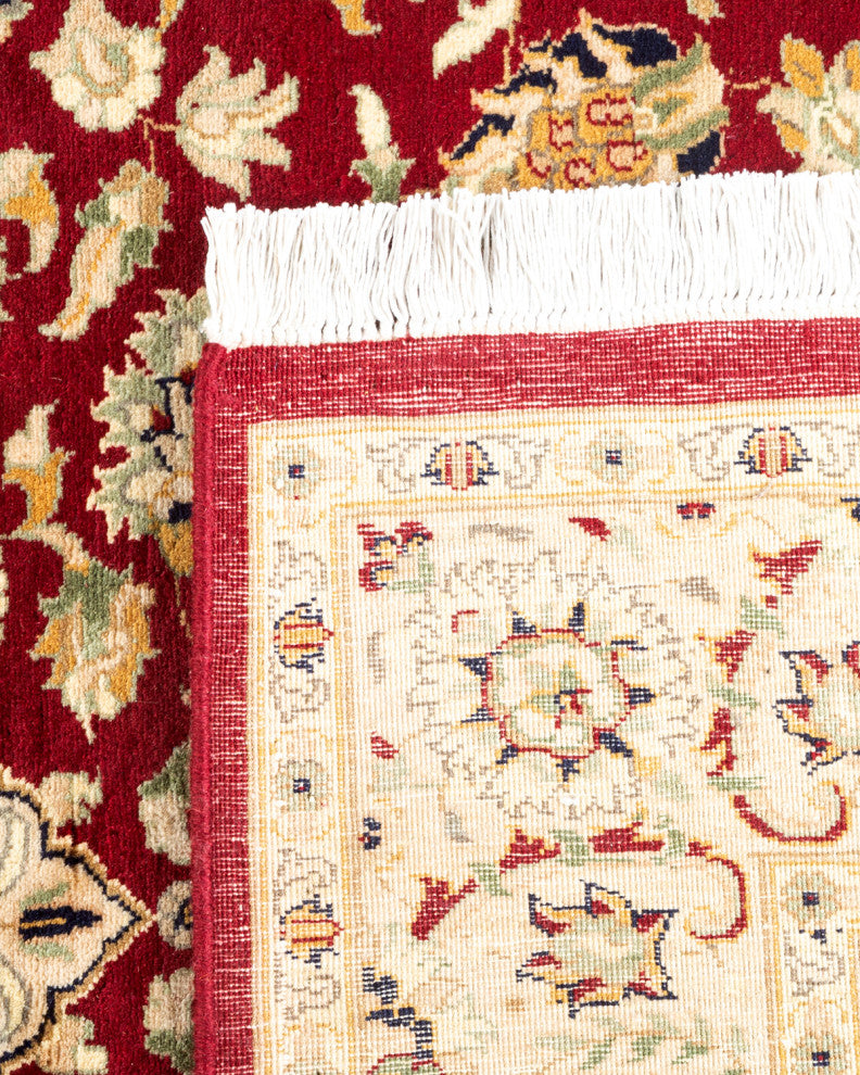 Mogul, One-of-a-Kind Hand-Knotted Area Rug Red, 4' 2" x 6' 1"