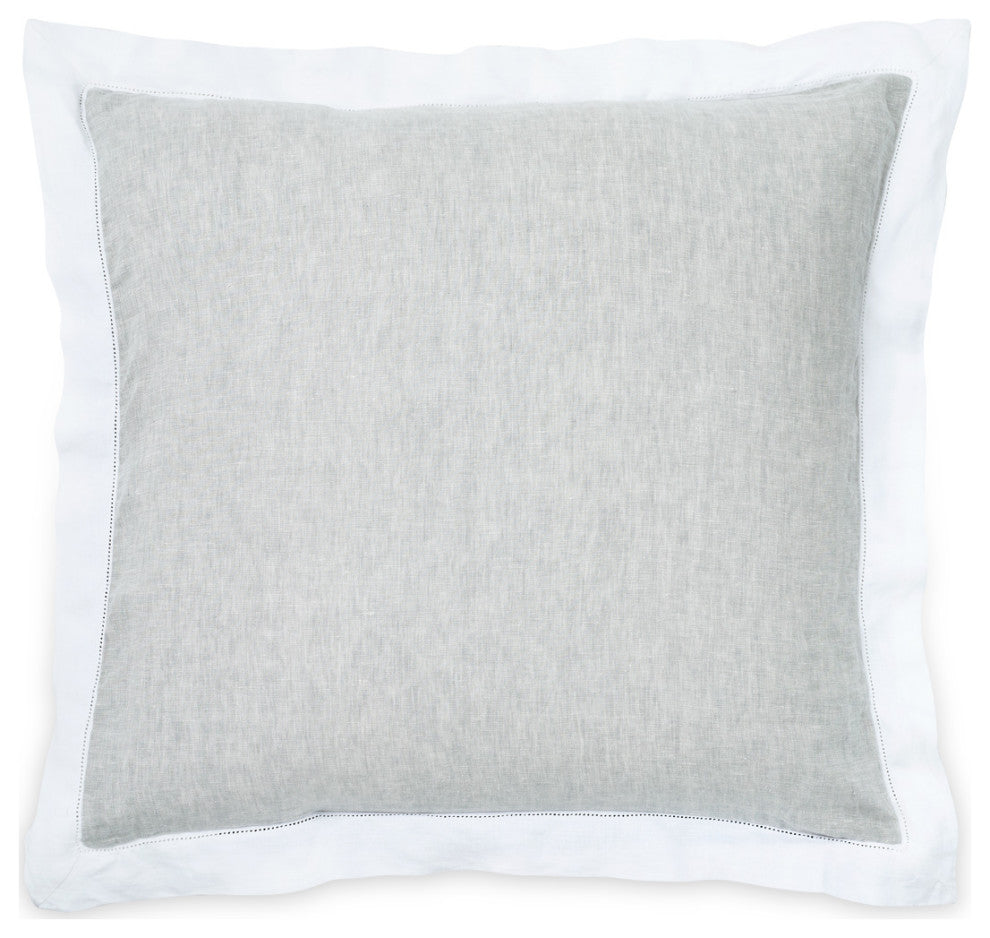 Atina 7-Piece King Linen Duvet Set, Gray