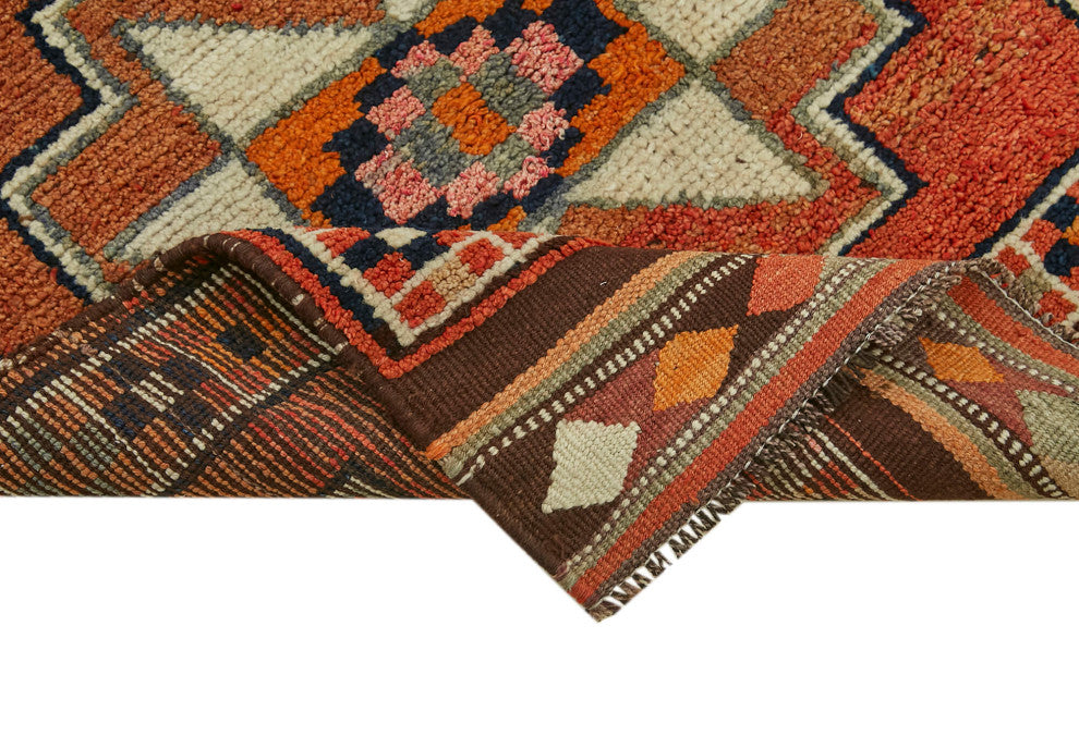 Rug N Carpet - Handmade Turkish 3' 2" x 11' 0" Unique Runner Rug
