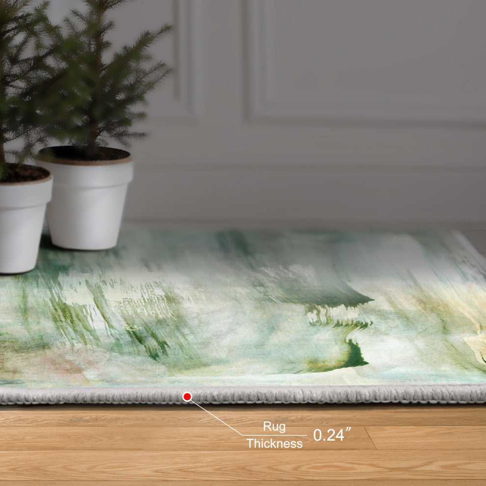 Garden Dreams Abstract Art Area Rug, 5'x7.5'