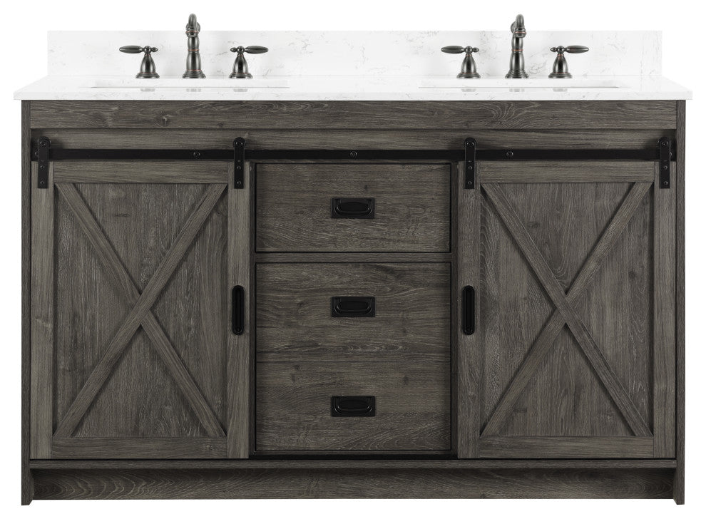 Rafter 54" Bathroom Vanity, Charcoal Gray