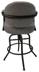 Swivel Tilt Metal Counter 26" or 30" Bar Stool - M-79, Mojave Gray, Black, 30"