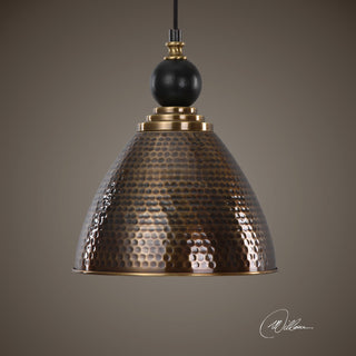 Adastra 1-Light Antique Brass Pendant By Designer Matthew Williams