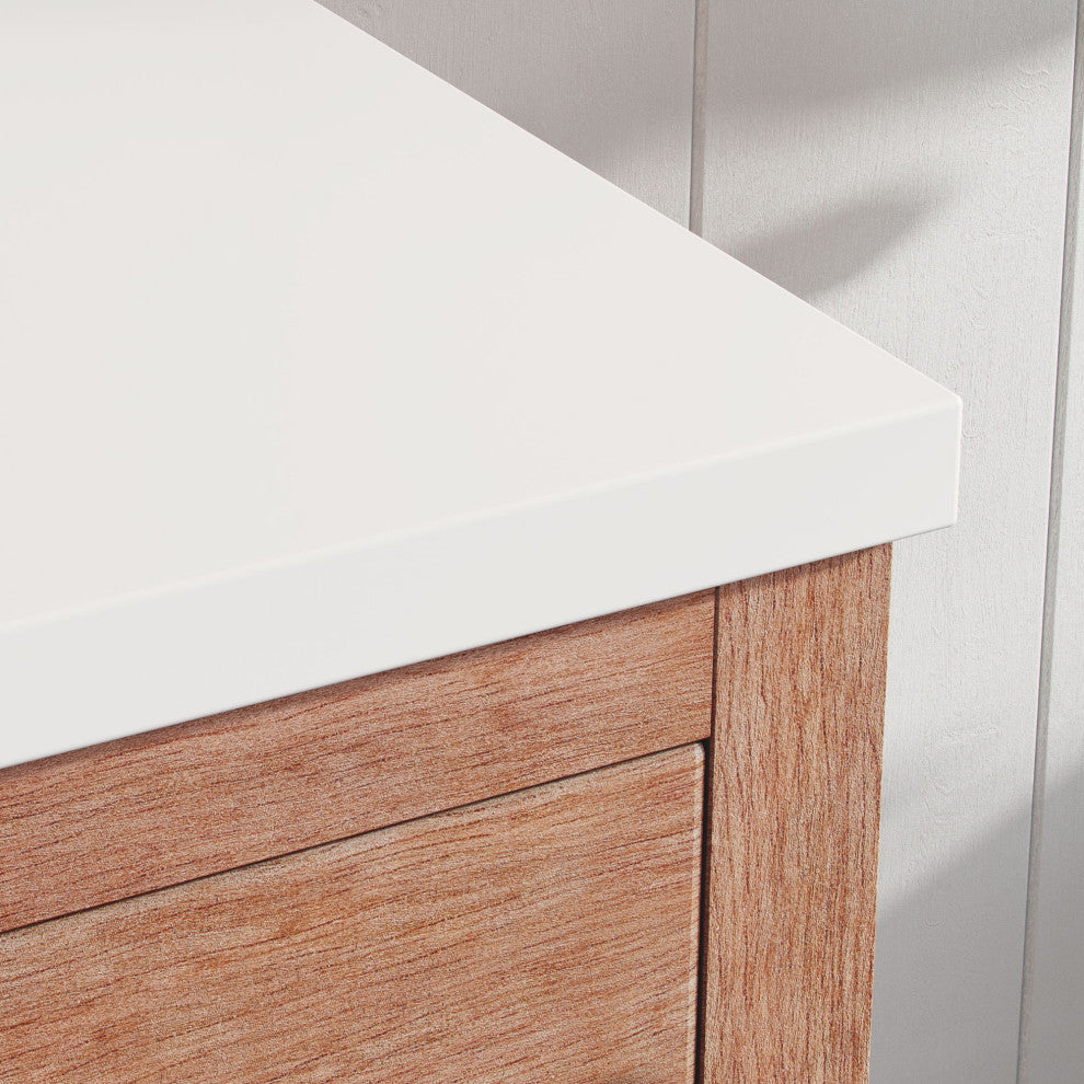 Adal Bath Vanity, Weathered Brown, 36", Single Sink, Freestanding