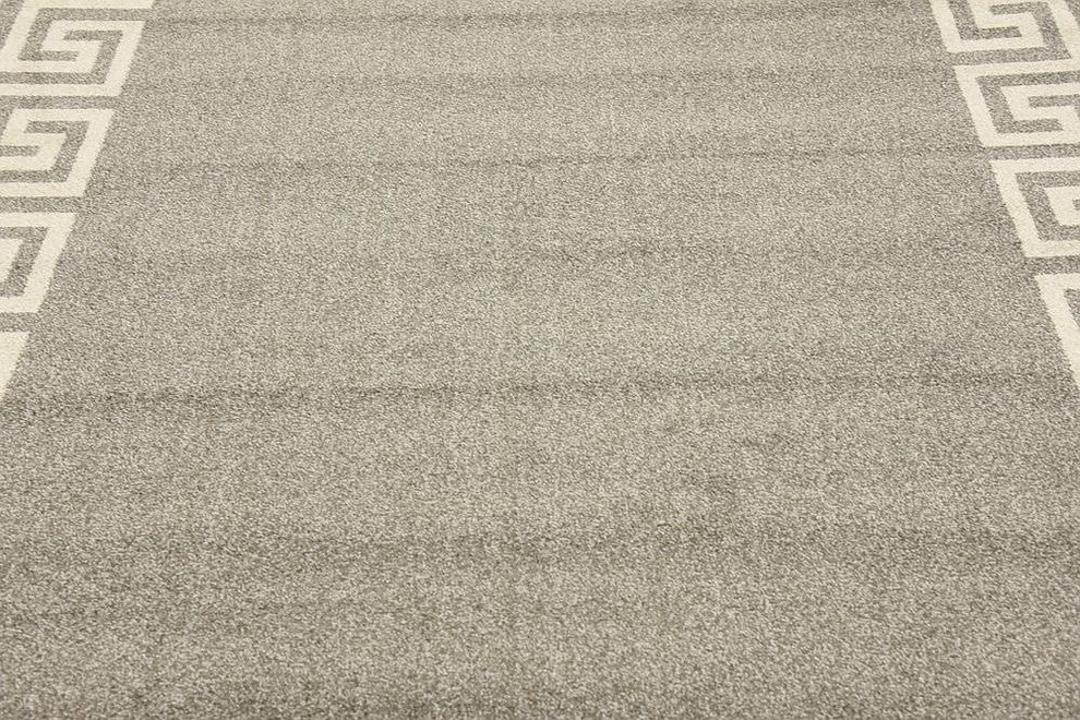 Unique Loom Gray Athens Modern 5' 0 x 8' 0 Area Rug
