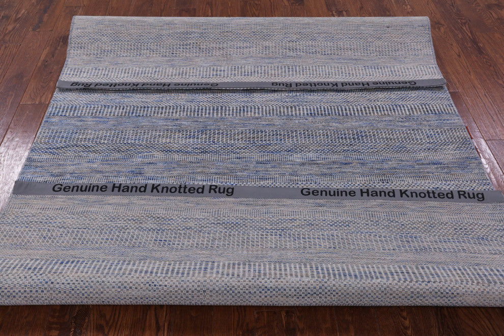 Handmade Savannah Grass Wool and Silk Rug 6' 1" X 8' 11" Q11940
