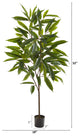 52" Long Leaf Ficus Artificial Plant