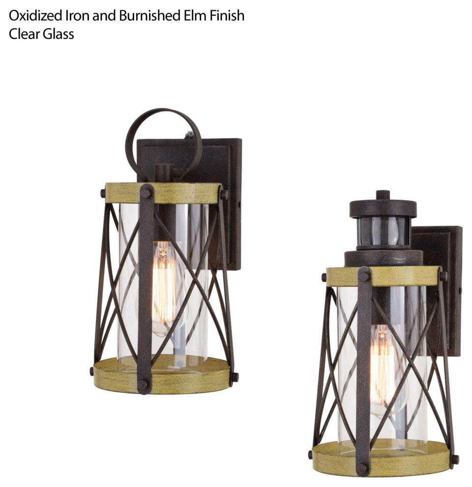 Vaxcel Lighting T0632 Harwood 12" Tall Outdoor Wall Sconce - Oxidized Iron /