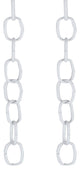 Aspen Creative 21102-2 36" Decorative Light Fixture Chain, White, 2-Pack