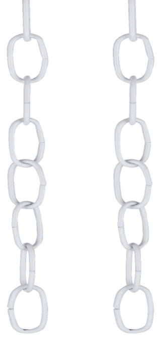 Aspen Creative 21102-2 36" Decorative Light Fixture Chain, White, 2-Pack