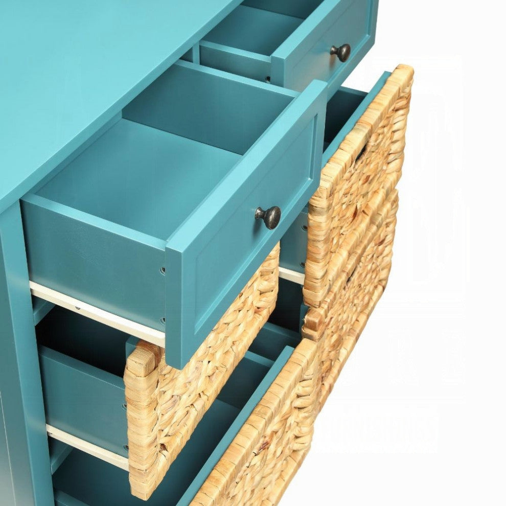Flavius 6-Drawer Accent Chest, Teal