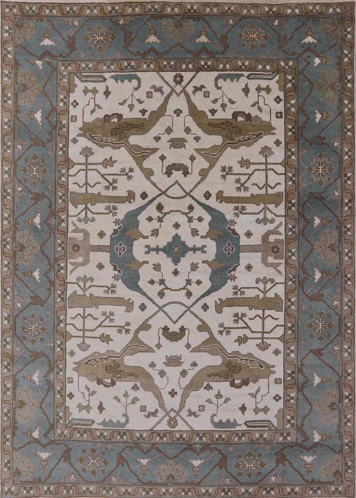 Ahgly Company Indoor Rectangle Mid-Century Modern Area Rugs, 7' x 9'