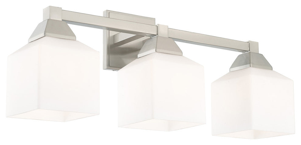 Livex Lighting Brushed Nickel 3-Light Bath Vanity