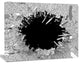Abstract Broken Wall 3D Design, Abstract Canvas Wall Art, 20"x12"