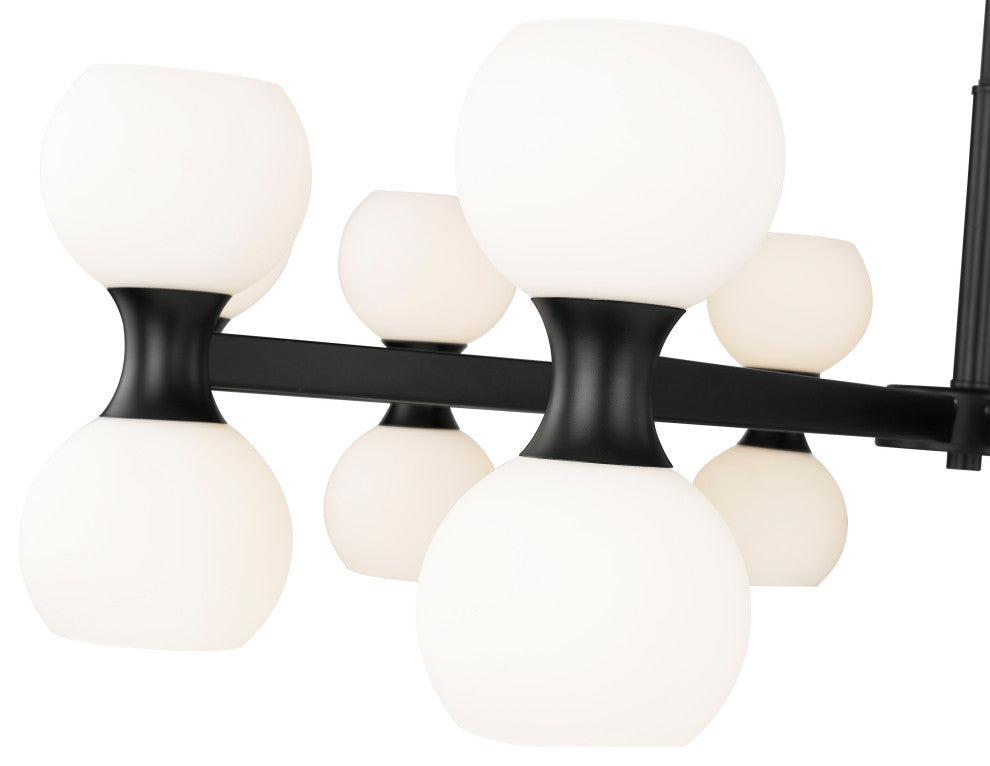 Z-LITE 20-Light Chandelier, Matte Black