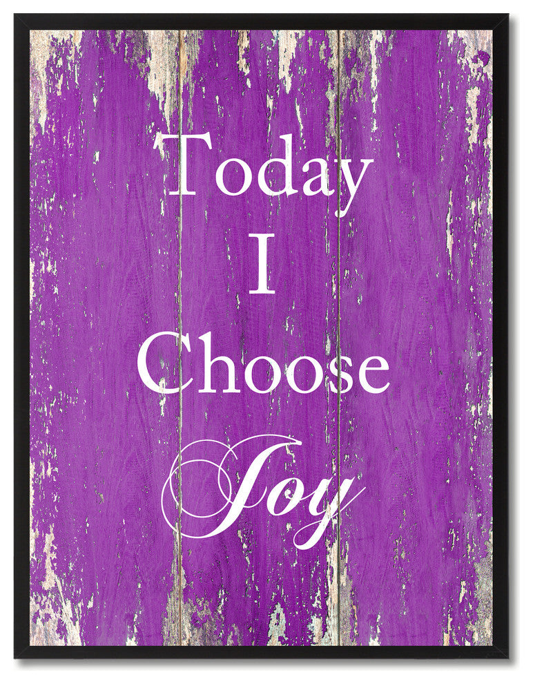 Today I Choose Joy Inspirational, Canvas, Picture Frame, 28"X37"