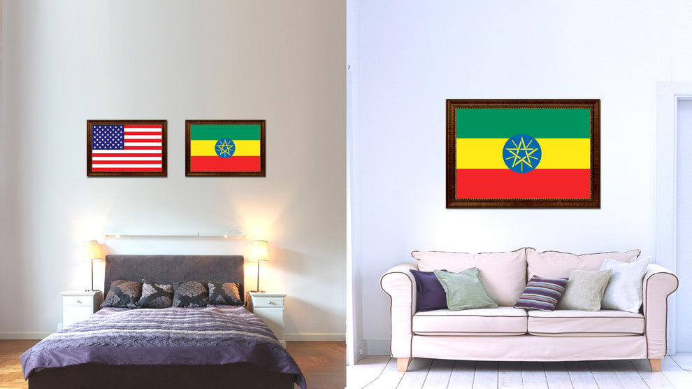Ethiopia Country Flag Canvas Print, 15"x21"