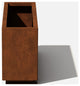 Metallic Series Corten Steel Long Box Planter, Medium