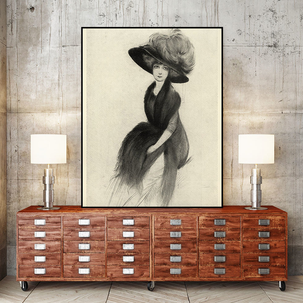 "Feather Hat II" CF Print, 24"x36"