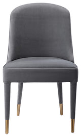 Brie Armless Chair, Gray, Set of 2