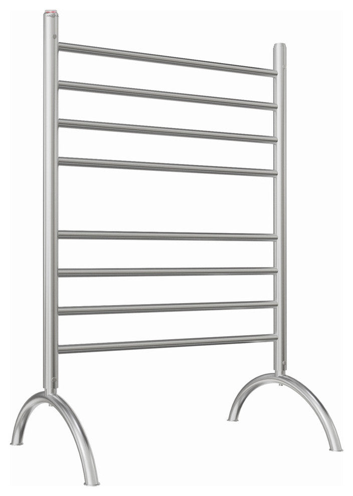 Ancona Essentia 8-Bar Freestanding Towel Warmer in Brushed Stainless Steel