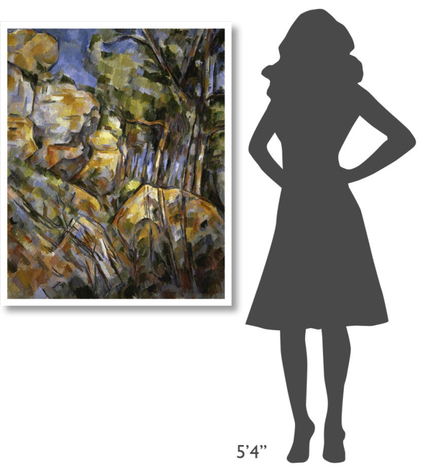 "Le Paysage des Dernieres Annes" Digital Paper Print by Paul Cezanne, 34"x42"