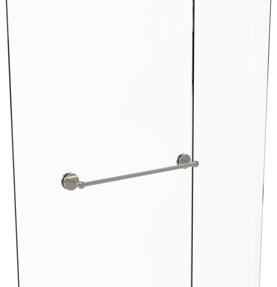 Prestige Skyline 24" Shower Door Towel Bar, Satin Nickel