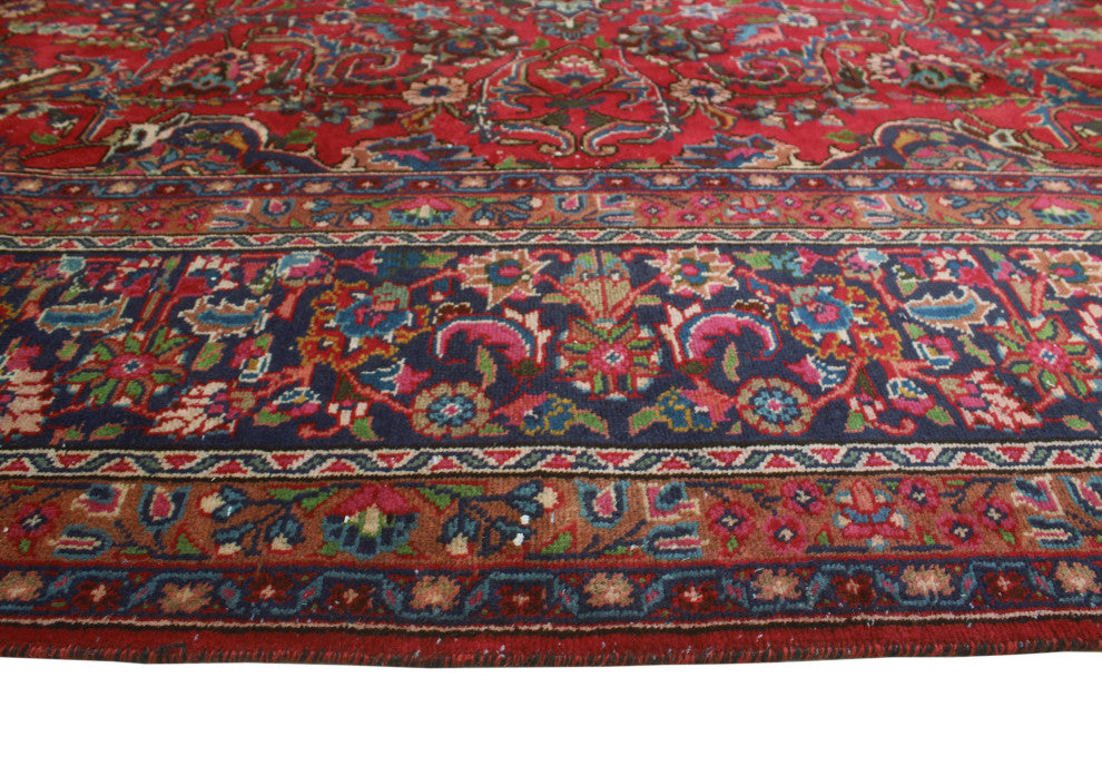Fine Vintage Distressed Arleth Red Rug