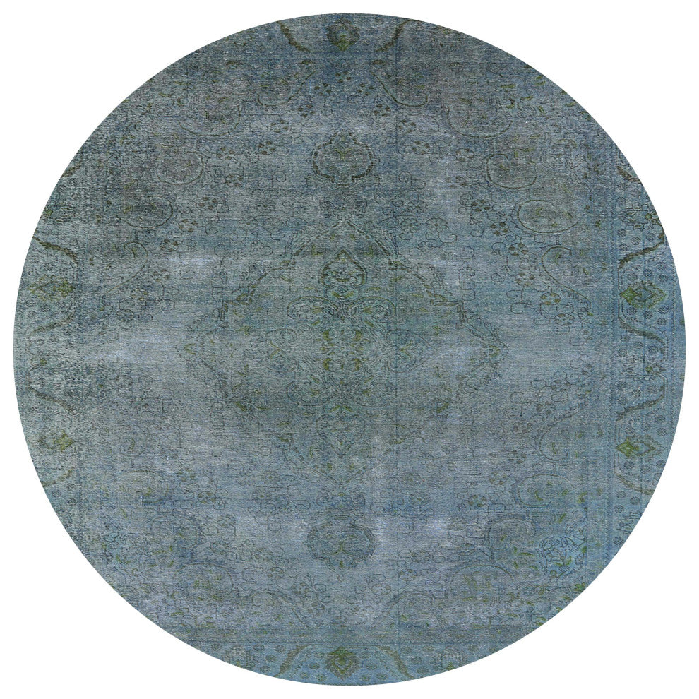 Ahgly Company Indoor Round Mid-Century Modern Area Rugs, 8' Round
