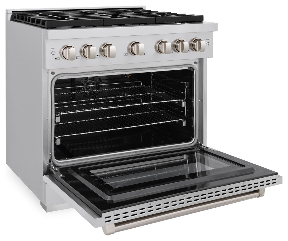ZLINE 36 In. Freestanding Gas Range, Stainless Steel, SGR36