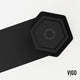 VIGO Nova 8" H Button Operated Single Hole Bathroom Faucet, Matte Black, Without Extras