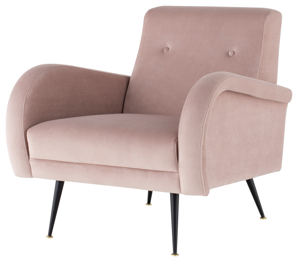 Hugo Blush Fabric Occasional Chair