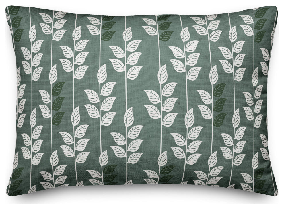 Geometric Nature Pattern 14x20 Spun Poly Pillow