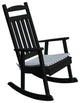 Poly Porch Rocker, Black, Single Color