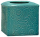 Savannah Tissue Box, Turquoise