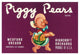"Piggy Pears Crate Label" Digital Paper Print by Retrolabel, 46"x31"