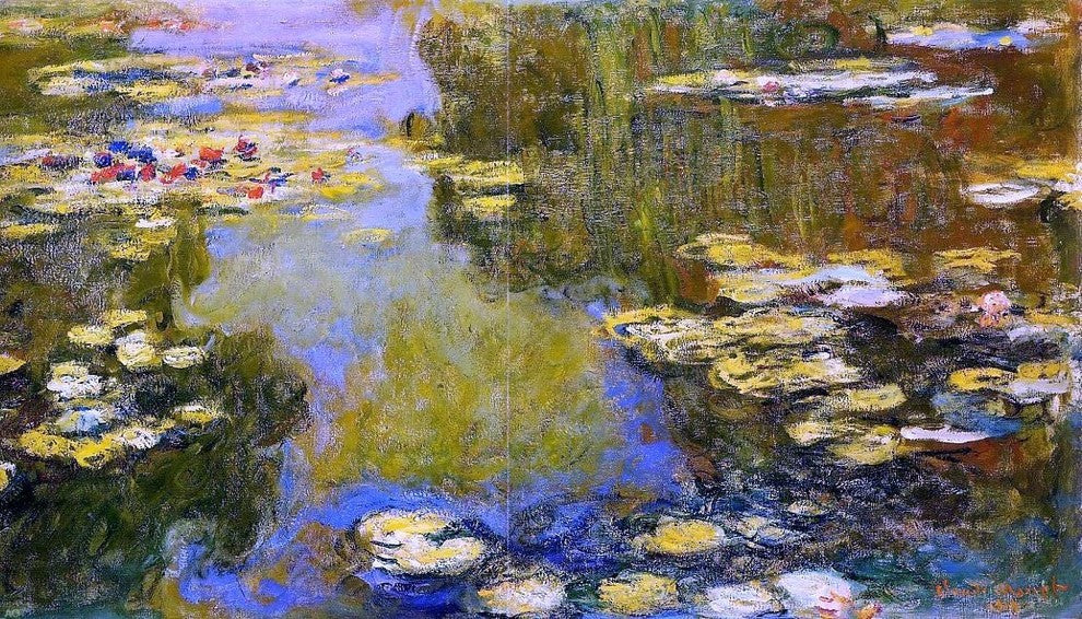 Claude Oscar Monet The Water-Lily Pond Wall Decal Print