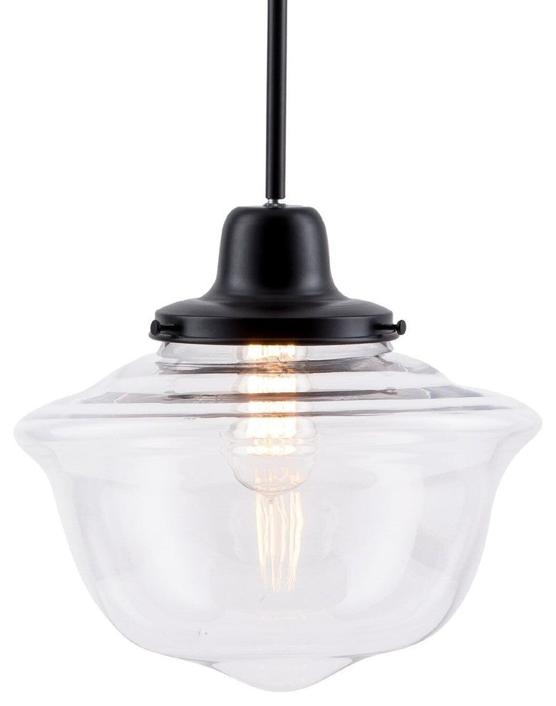 Lavagna Pendant Light with Bulb, Black