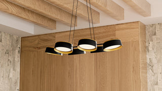 Quoizel BYS640 Byrnes 40"W LED Linear Chandelier - Matte Black